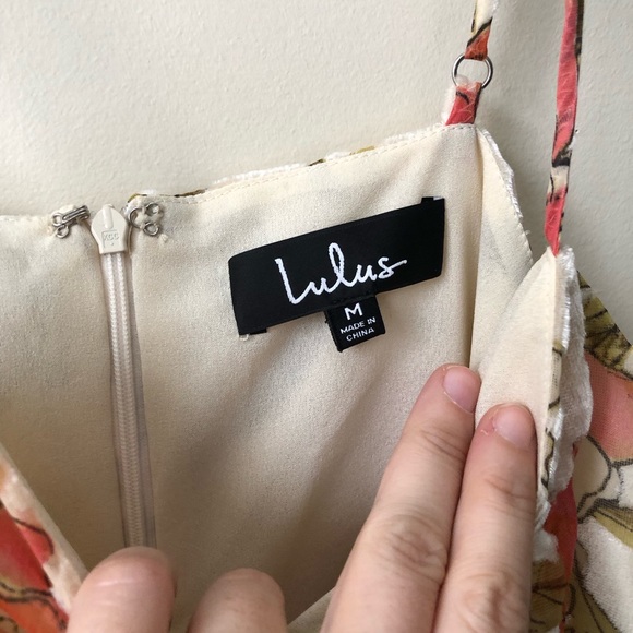 Daylight Dance Cream Floral Print Velvet Mini Dress - Picture 7 of 10